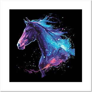 galaxy horse Posters and Art